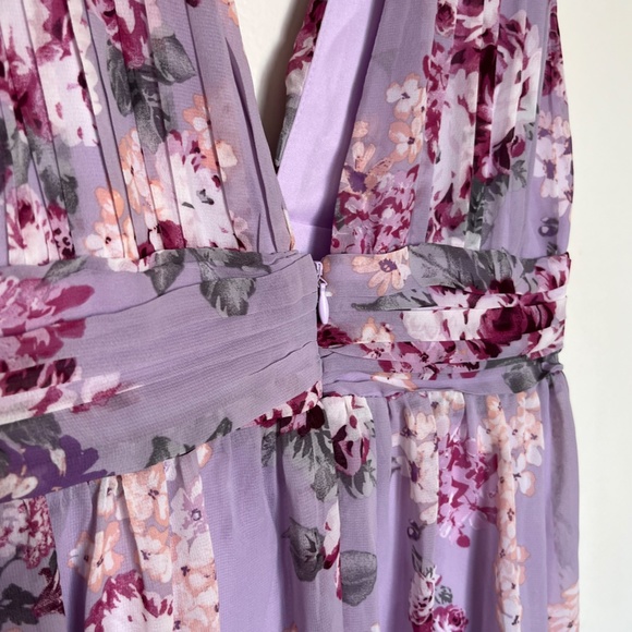 NWT Lavender Roses Flowy Maxi Dress - Picture 11 of 12